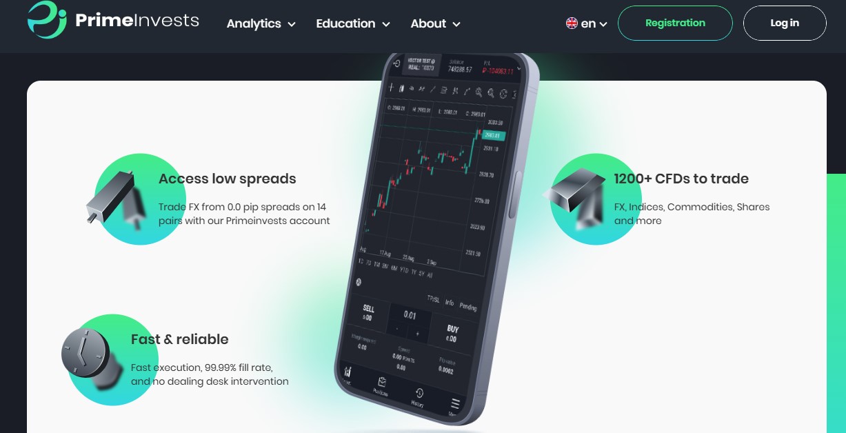 PrimeInvests Traidng Platform