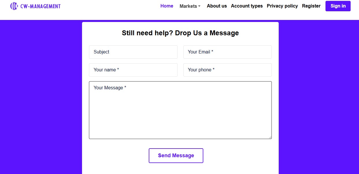 CW Management Customer Support CW Management Customer Support